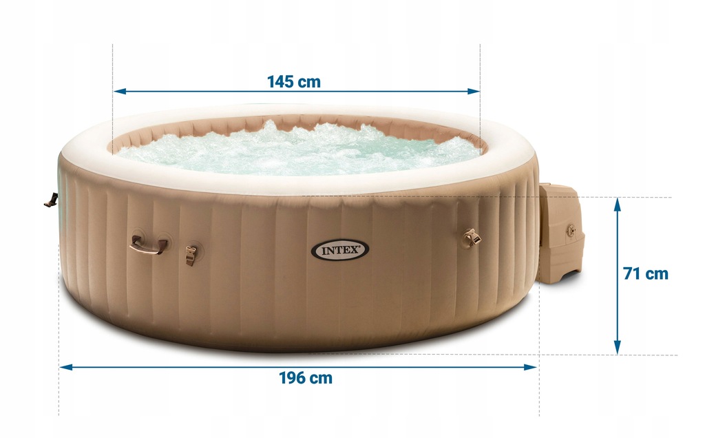 Intex ogrodowe SPA basen z hydromasażem 216 x 71 cm 4 osobowy