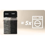 Bambusowy kosz na pranie bieliznę z pokrywą 100 l Massido