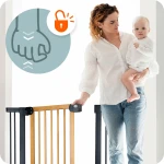 Barierka bramka zabezpieczająca czarna Nukido 718200