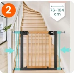 Barierka bramka zabezpieczająca czarna Nukido 718200