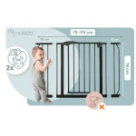 Barierka bramka zabezpieczająca czarna Nukido 718300