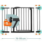 Barierka bramka zabezpieczająca czarna Nukido 718300