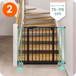 Barierka bramka zabezpieczająca czarna Nukido 718300