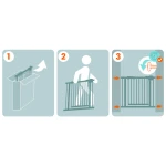 Barierka bramka zabezpieczająca szara Nukido 718301