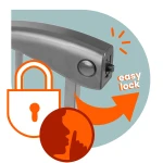 Barierka bramka zabezpieczająca szara Nukido 718301