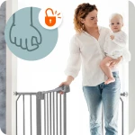 Barierka bramka zabezpieczająca szara Nukido 718301