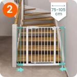 Barierka bramka zabezpieczająca biała Nukido 718000