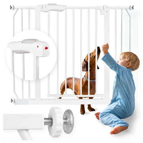 Barierka bramka zabezpieczająca biała Nukido 718000