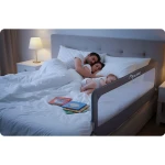 Barierka ochronna do łóżka zabezpieczająca bramka blokada 180 cm Nukido NK-228 szara