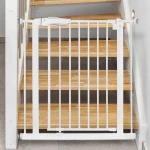 Barierka zabezpieczająca bramka na schody i drzwi Ricokids biała