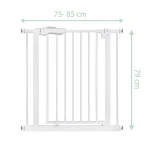 Barierka zabezpieczająca bramka na schody i drzwi Ricokids biała