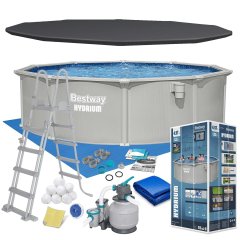  Basen ogrodowy panelowy całoroczny 457 x 122 cm 13w1 Bestawy 56384