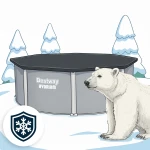 Basen ogrodowy panelowy całoroczny 488 x 132 cm 13w1 Bestawy 561CU