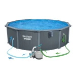 Basen ogrodowy panelowy całoroczny 488 x 132 cm 13w1 Bestawy 561CU