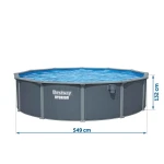 Basen ogrodowy panelowy całoroczny 549 x 132 cm 13w1 Bestawy 561CS