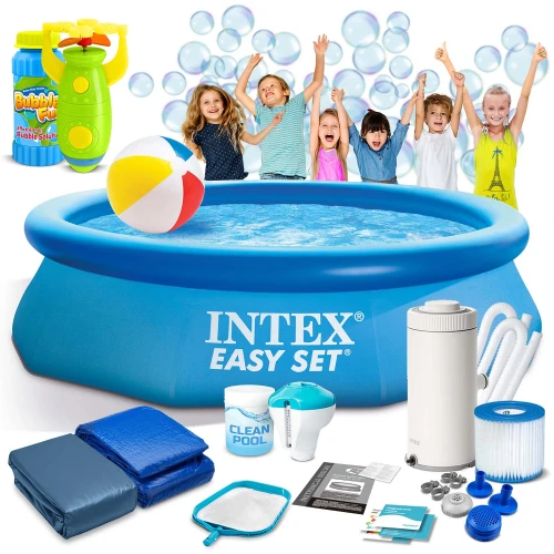 Basen ogrodowy rozporowy 305 x 76 cm 16w1 INTEX 28122 + maszynka do baniek GRATIS