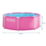 Basen ogrodowy stelażowy 244 x 76 cm INTEX 28290ND