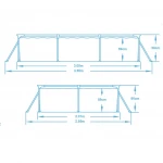 Basen ogrodowy stelażowy 300 x 201 x 66 cm 5w1 Bestway 56404