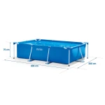 Basen ogrodowy stelażowy 300 x 200 x 75 cm 15w1 INTEX 28272