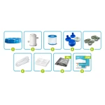 Basen ogrodowy stelażowy 305 x 76 cm 9w1 INTEX 28202