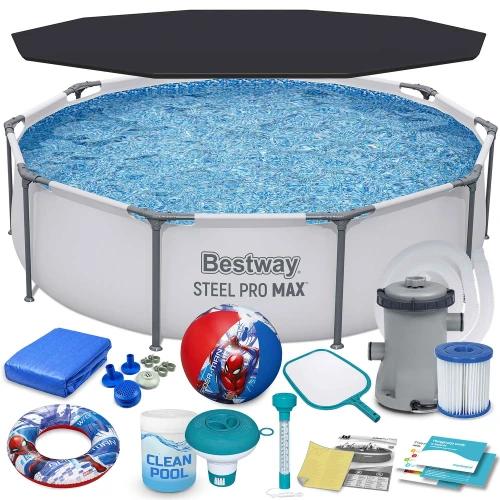Basen ogrodowy stelażowy 305 x 76 cm 17w1 Bestway 56408