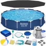 Basen ogrodowy stelażowy 366 x 76 cm 16w1 Bestway 56681