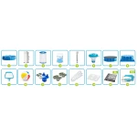 Basen ogrodowy stelażowy 366 x 76 cm 16w1 INTEX 28212 