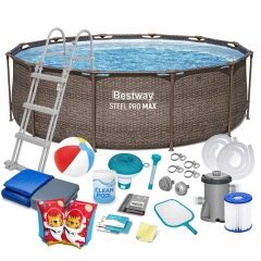 Basen ogrodowy stelażowy 366 x 100 cm 18w1 Bestway 56709