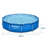 Basen ogrodowy stelażowy 366 x 76 cm 16w1 Bestway 56706