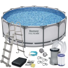 Basen ogrodowy stelażowy 396 x 122 cm 11w1 Bestway 5618W