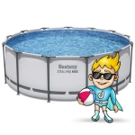 Basen ogrodowy stelażowy 396 x 122 cm 18w1 Bestway 5618W