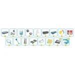 Basen ogrodowy stelażowy 404 x 201 x 100 cm 18w1 Bestway 56442 