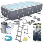 Basen ogrodowy stelażowy 404 x 201 x 100 cm 11w1 Bestway 56721