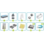 Basen ogrodowy stelażowy 404 x 201 x 100 cm 11w1 Bestway 56442