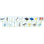 Basen ogrodowy stelażowy 404 x 201 x 100 cm 18w1 Bestway 56442 