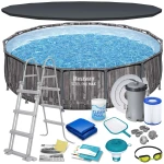 Basen ogrodowy stelażowy 427 x 107 cm 17w1 Bestway 5614Z