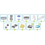 Basen ogrodowy stelażowy 427 x 122 cm 12w1 Bestway 5612X