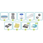 Basen ogrodowy stelażowy 427 x 84 cm 10w1 Bestway 56595