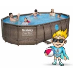 Basen ogrodowy stelażowy 488 x 305 x 107 cm 12w1 Bestway 56946