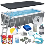 Basen ogrodowy stelażowy 488x244x122 cm 18w1 Bestway 56671N