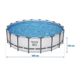 Basen ogrodowy stelażowy 549 x 132 cm 11w1 Bestway 561FJ
