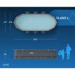 Basen ogrodowy stelażowy 549 x 274 x 122 cm 12w1 Bestway 56710