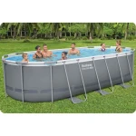 Basen ogrodowy stelażowy 549 x 274 x 122 cm 17w1 Bestway 56710