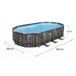 Basen ogrodowy stelażowy 610 x 366 x 122 cm 18w1 Bestway 5611R + hulajnoga GRATIS