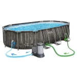 Basen ogrodowy stelażowy 610 x 366 x 122 cm 12w1 Bestway 5611R 