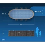 Basen ogrodowy stelażowy 610 x 366 x 122 cm 12w1 Bestway 5611R 