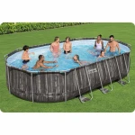 Basen ogrodowy stelażowy 610 x 366 x 122 cm 18w1 Bestway 5611R