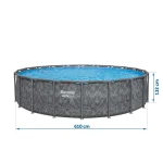 Basen ogrodowy stelażowy 610 x 132 cm 11w1 Bestway 561KE