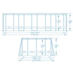 Basen ogrodowy stelażowy 610 x 366 x 122 cm 13w1 Bestway 56719N