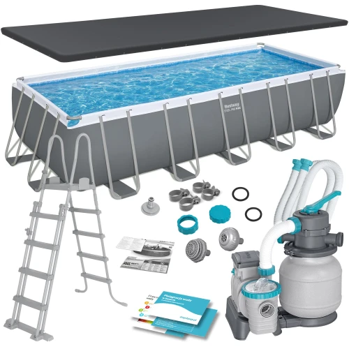 Basen ogrodowy stelażowy 640 x 274 x 132 cm 11w1 Bestway 5612B